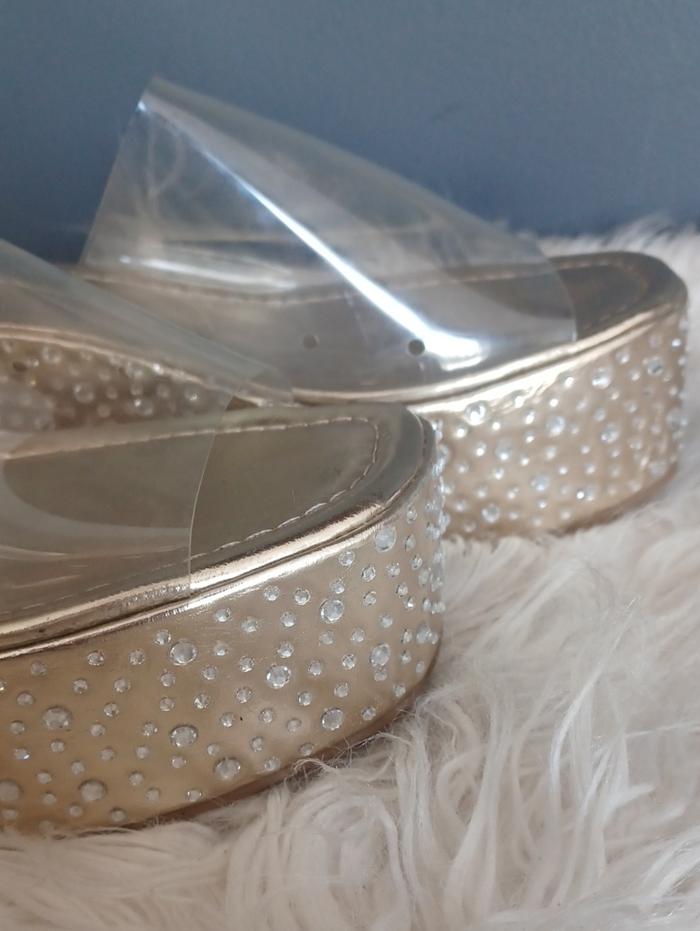 Pazzle Rhinestone Wedge Platforms - Picture 4 of 14